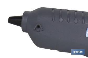 Pistola de cola termofusible Ø 12mm | Pistola de silicona caliente | Sistema de temperatura constante a 165 °C - Cofan