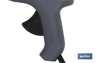 Pistola de cola termofusible Ø 12mm | Pistola de silicona caliente | Sistema de temperatura constante a 165° - Cofan