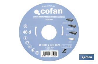 Mitre saw blade | Suitable for cutting wood | Available in different teeth | Available in different sizes - Cofan