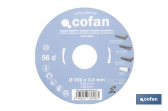 Lame de scie à onglet | Disque de coupe pour bois | Différents nombres de dents | Différentes dimensions - Cofan