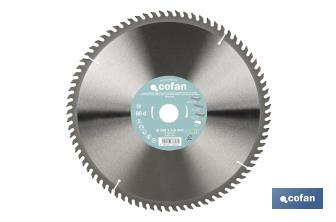 Mitre saw blade | Wood cutting disc with tips | Hard metal tipped saw blade | Available with different number of teeth and in various sizes - Cofan