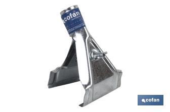 Garra metálica para cepillo de barrendero | Ideal para cepillos con soporte de madera | Grapa o acople de metal para barrenderos - Cofan