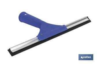 Limpiacristales de Metal con Adaptador de 20 cm de Ancho | Compatible con Palos para hacer la labor más cómoda - Cofan
