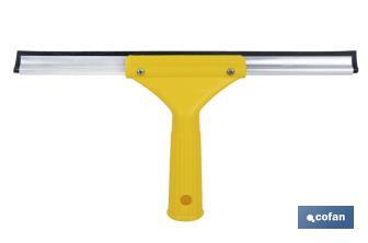 Limpa vidros de metal compatível com cabos universais | Medida: 27 cm de largura | Fabricado em Metal e ABS - Cofan