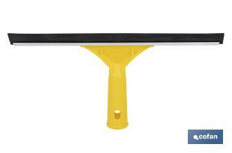 Limpiacristales de Metal con Adaptador de 20 cm de Ancho | Compatible con Palos para hacer la labor más cómoda - Cofan