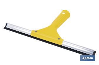 Limpiacristales de Metal con Adaptador de 20 cm de Ancho | Compatible con Palos para hacer la labor más cómoda - Cofan