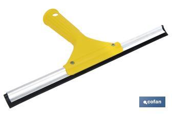 Limpiacristales de Metal con Adaptador de 20 cm de Ancho | Compatible con Palos para hacer la labor más cómoda - Cofan