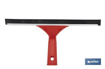 Limpiacristales de Metal con Adaptador de 20 cm de Ancho | Compatible con Palos para hacer la labor más cómoda - Cofan