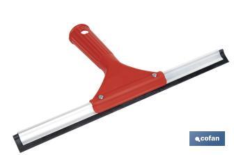 Limpiacristales de Metal con Adaptador de 20 cm de Ancho | Compatible con Palos para hacer la labor más cómoda - Cofan