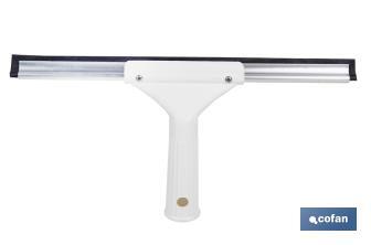 Limpiacristales de Metal con Adaptador de 20 cm de Ancho | Compatible con Palos para hacer la labor más cómoda - Cofan