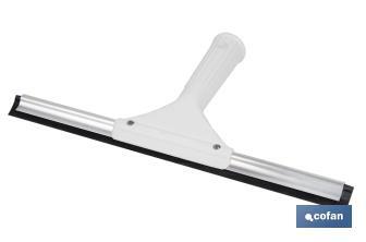 Limpiacristales de Metal con Adaptador de 20 cm de Ancho | Compatible con Palos para hacer la labor más cómoda - Cofan