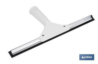 Limpiacristales de Metal con Adaptador de 20 cm de Ancho | Compatible con Palos para hacer la labor más cómoda - Cofan