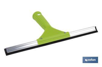 Limpiacristales de Metal con Adaptador de 20 cm de Ancho | Compatible con Palos para hacer la labor más cómoda - Cofan