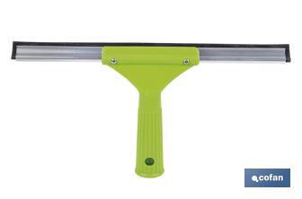 Limpiacristales de Metal con Adaptador de 20 cm de Ancho | Compatible con Palos para hacer la labor más cómoda - Cofan