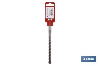 Hammer drill bits with SDS-PLUS shank for reinforced concrete | Reinforced and compact point | Ideal for reinforced concrete | Available in different sizes to choose from - Cofan