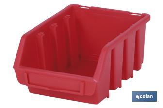 Red storage bin "Super"  - Cofan