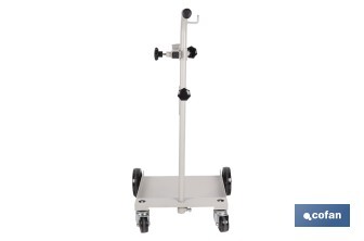 Carretilla portabidones | Ruedas de poliuretano con rodamientos y nylon | Mango acolchado | Ideal para talleres e industria | Adecuada para bidones de 60 litros - Cofan