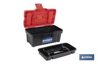 Caixa de ferramentas semi-profissional com fechos ABS | Disponível em vários tamanhos - Cofan