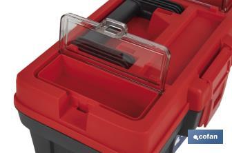 Caixa de ferramentas semi-profissional com fechos ABS | Disponível em vários tamanhos - Cofan