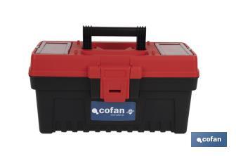 Caixa de ferramentas semi-profissional com fechos ABS | Disponível em vários tamanhos - Cofan