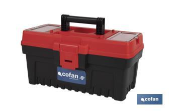 Caixa de ferramentas semi-profissional com fechos ABS | Disponível em vários tamanhos - Cofan