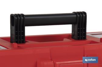 Caixa de ferramentas semi-profissional com fechos ABS | Disponível em vários tamanhos - Cofan