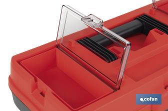 Caixa de ferramentas semi-profissional com fechos ABS | Disponível em vários tamanhos - Cofan