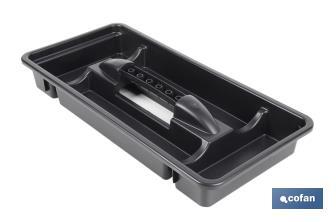 Caixa de ferramentas semi-profissional com fechos ABS | Disponível em vários tamanhos - Cofan