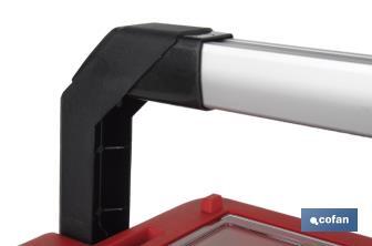 Tool box with organisers, reinforcements and ABS latches | Dimensions: 59.5 x 28.8 x 30.8cm - Cofan