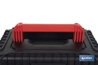 Carrying case with ABS latches, 2 handles and padded foam | Size: 44.5 x 36 x 21.6cm - Cofan