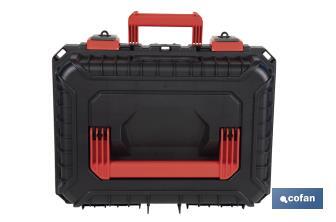 Carrying case with ABS latches, 2 handles and padded foam | Size: 44.5 x 36 x 21.6cm - Cofan