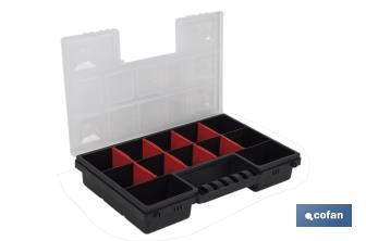Estojo organizador de ferramentas com compartimentos para peças pequenas | Disponível em três tamanhos diferentes - Cofan
