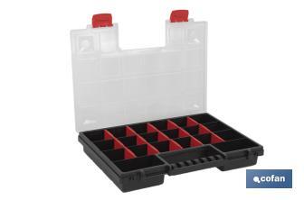 Estojo organizador de ferramentas com compartimentos para peças pequenas | Disponível em três tamanhos diferentes - Cofan