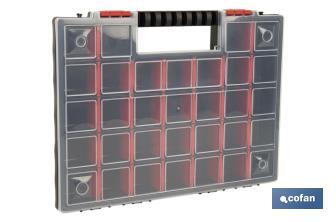 Estojo organizador de ferramentas com compartimentos para peças pequenas | Disponível em três tamanhos diferentes - Cofan