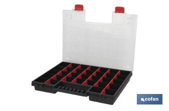 Estojo organizador de ferramentas com compartimentos para peças pequenas | Disponível em três tamanhos diferentes - Cofan