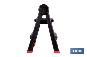 Escalera plegable de 2 peldaños | Superficie antideslizante | Compacta y segura | Carga de hasta 150 kg | Material: PP - Cofan