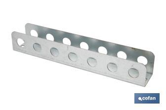 Supporto per cacciaviti | Ideale per pannello porta-utensili | Materiale: acciaio galvanizzato | Lunghezza: 220 millimetri - Cofan