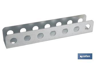 Supporto per cacciaviti | Ideale per pannello porta-utensili | Materiale: acciaio galvanizzato | Lunghezza: 220 millimetri - Cofan