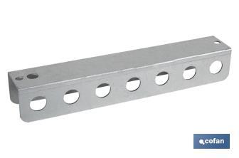 Soporte para destornilladores | Adecuado para panel de herramientas | Material: acero galvanizado | Longitud: 220 mm - Cofan