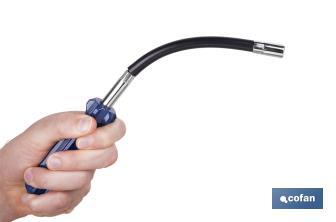 Destornillador flexible para abrazaderas SW 7 | Medidas 28 x 3 cm | Material Hierro WRH62A - Cofan