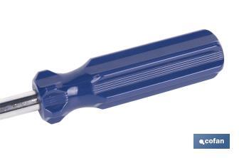 Destornillador flexible para abrazaderas SW 7 | Medidas 28 x 3 cm | Material Hierro WRH62A - Cofan