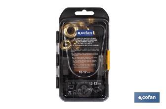 Kit completo de Ojetes y Ollaos | Diámetros de 10 y 12 mm | Apto para montajes - Cofan