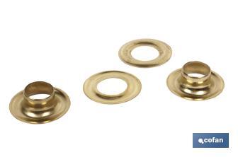 Kit de 12 sets de Ojetes | Diámetros de 10 - 12 mm | Apto para montajes - Cofan