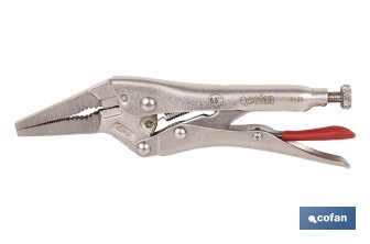 Long vice grips | With wire cutter | Length: 6.5" 8.5" - Cofan