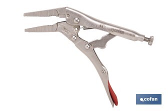 Long vice grips | With wire cutter | Length: 6.5" 8.5" - Cofan