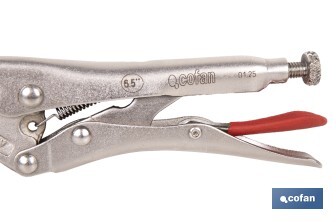 Long vice grips | With wire cutter | Length: 6.5" 8.5" - Cofan