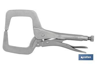 Locking C-clamp pliers | No tilting system | Length: 11" - Cofan