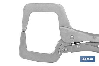 Locking C-clamp pliers | No tilting system | Length: 11" - Cofan