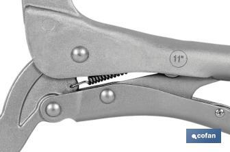 Locking C-clamp pliers | No tilting system | Length: 11" - Cofan