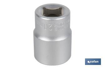 Llave de vaso métrico 1/2" | 24 caras | Medidas desde 8 hasta 32 mm - Cofan